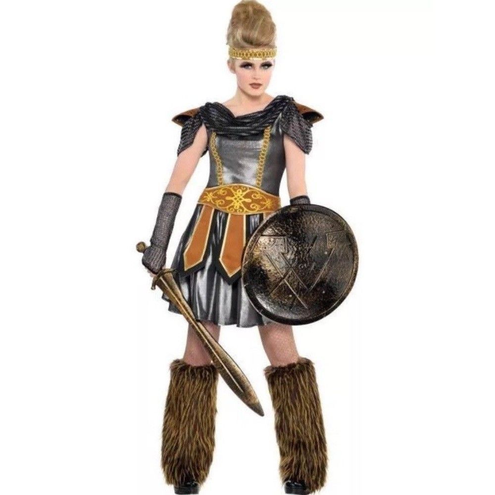 Warrior Princess Costume Juniors Size Small 3-5 Celtic